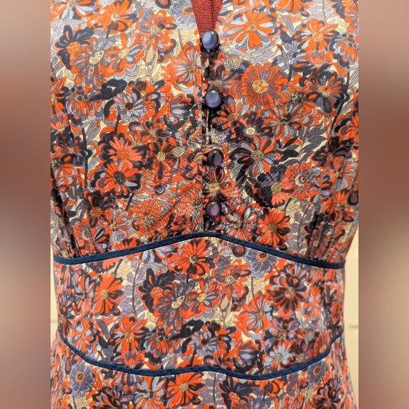 Liberty of London Floral Short Sleeved Dress US 8 - Picture 5 of 10